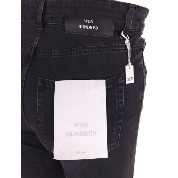 Won Hundred Marilyn B Jeans Size 30/32 US 8 Womens Gray $180 - Picture 9 of 16